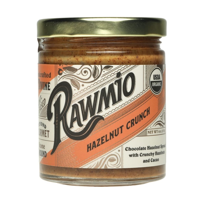 Rawmio Organic Hazelnut Crunch Spread, 6 Oz. Jar, 6 Serving Per Jar – Raw, Organic, Vegan, Gluten-Free