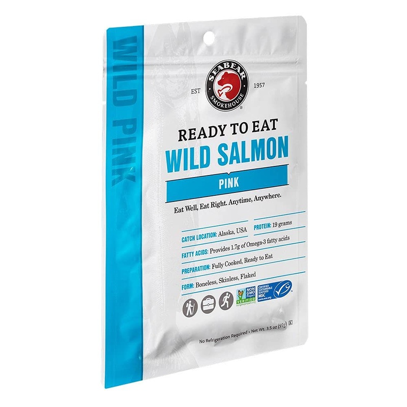 Seabear – Ready-To-Eat Wild Alaskan Pink Salmon – 3.5 Oz – 1 Pack