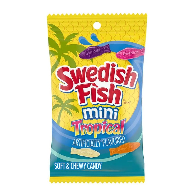 Swedish Fish Mini Candy – Tropical: 6LB Box