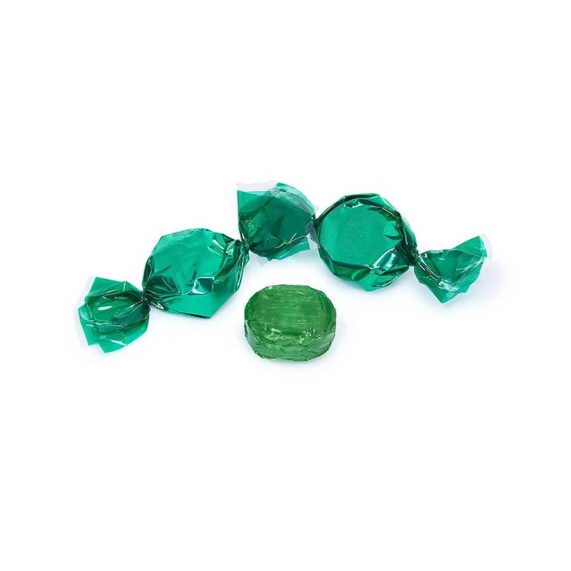 Wrapped Hard Candy Ovals – Green – Lime: 5LB Bag
