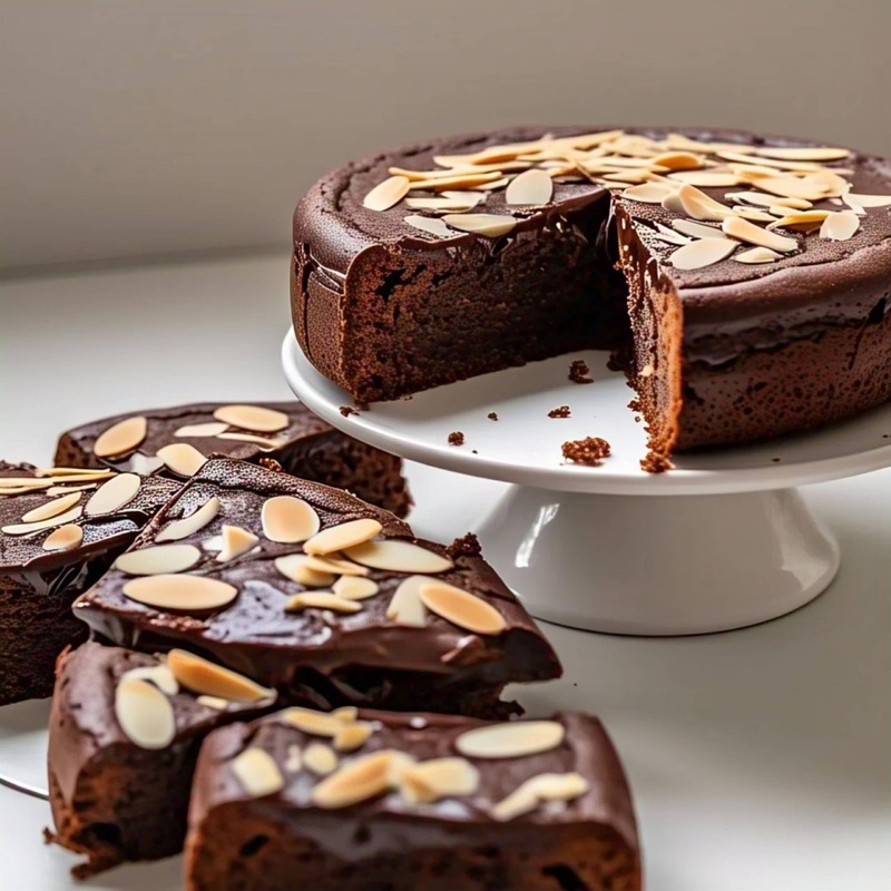 Andy Anand Exquisite 9” Chocolate Almond Cake: Freshly Crafted In Traditional Style, Delight In Its Luxuriously Creamy Texture