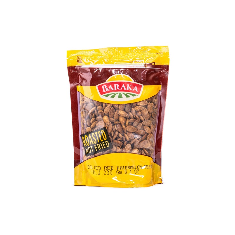 Baraka’S Salted Red Watermelon Seeds, Roasted. (230G)