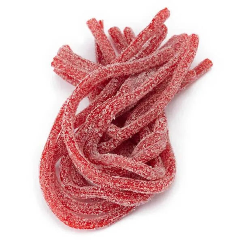 Dorval Sour Power Straws Candy – Watermelon: 200-Piece Tub