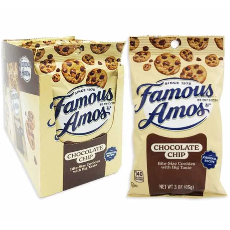 Famous Amos Chocolate Chip Cookies: 6-Piece Box
