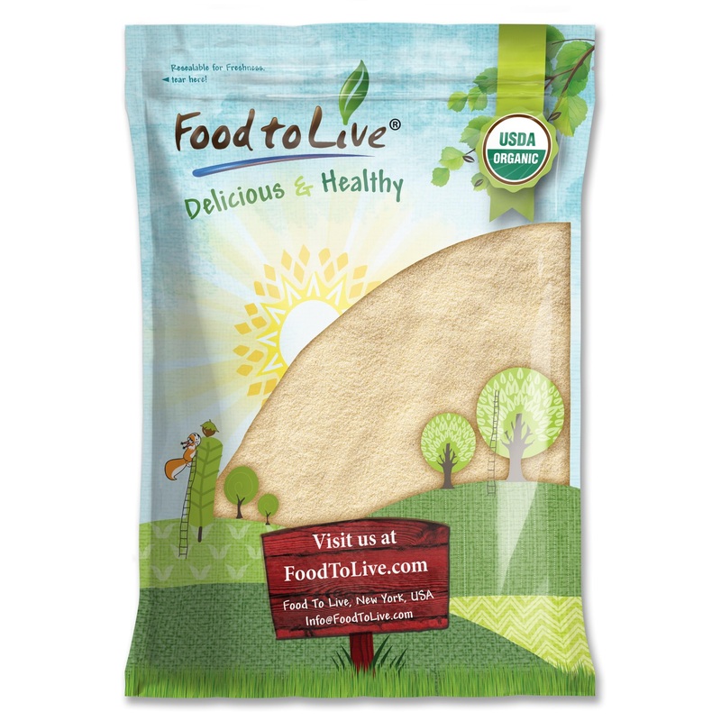 Food To Live Organic Italian Semolina Flour, 8 Pounds – Premium Durum Wheat, Perfect For Pasta And Pizza Dough, Ideal For Authen