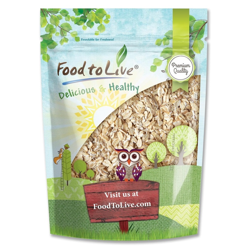 Food To Live Quick Cooking Rolled Oats, 1.5 Pounds – One Minute Oatmeal, Whole Grain, Instant Meal, Dry Thin Flakes, Uncooked, R