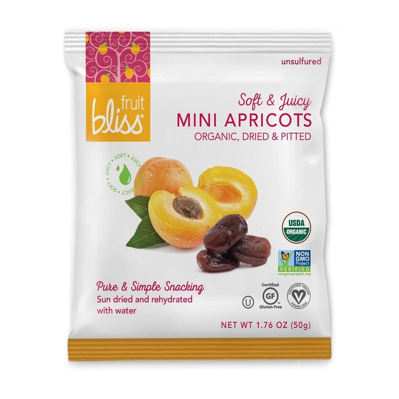 Fruit Bliss Mini Fruit Snacks Individual Snack Size Bags 1.76 Ounce Each (6 Pack)