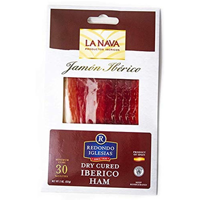 Jamon Iberico La Nava – Sliced 2 Oz – 30 Months Aged Dry Cured Ham – Spain Gourmet Delicatessen
