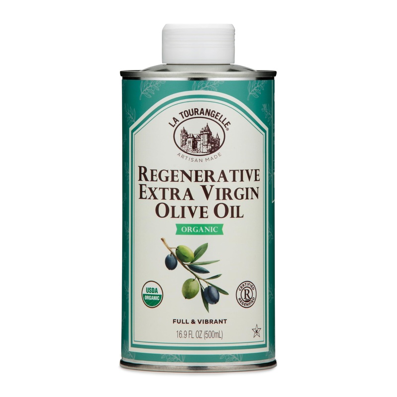 La Tourangelle Regenerative Organic Extra Virgin Olive Oil, Cold-Pressed High Antioxidant Olives, Sustainable, 16.9 Fl Oz