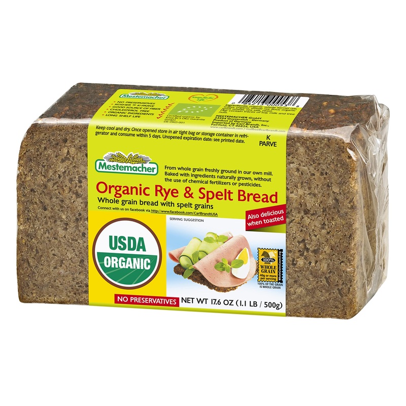 Mestemacher Bread, Organic Rye & Spelt, 17.6 Ounce Packages (Pack Of 12)