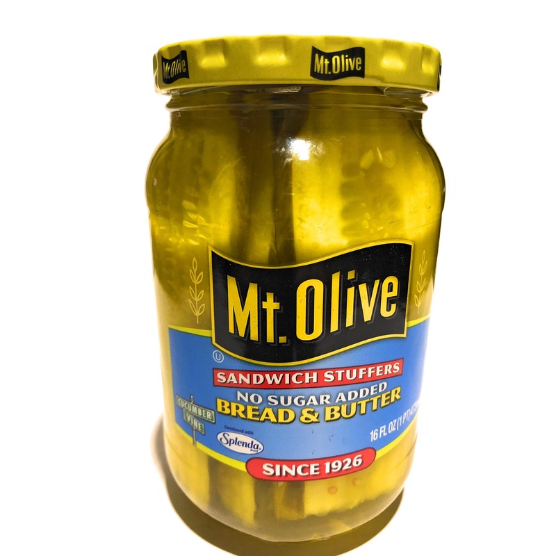 Mt. Olive Pickles – Bread & Butter Sandwich Stuffers Fresh Pack No Sugar Added 16 Oz Jar