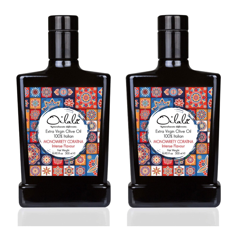 Oilala Extra Virgin Olive Oil, Robust Flavor, 2024 Gold Medal, Polyphenol Rich 707 Mg/Kg Filtered,Italian Family Farm Puglia, It