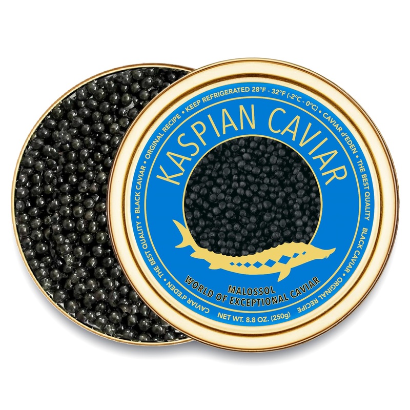Premium Osetra Sturgeon Black Caviar – Caspian Collection – 1.1 Oz / 30 G In Metaium Quality Malossol Sturg