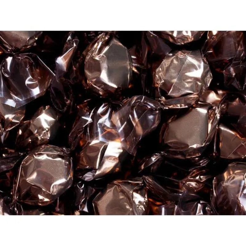 Wrapped Hard Candy Ovals – Brown – Coffee: 5LB Bag