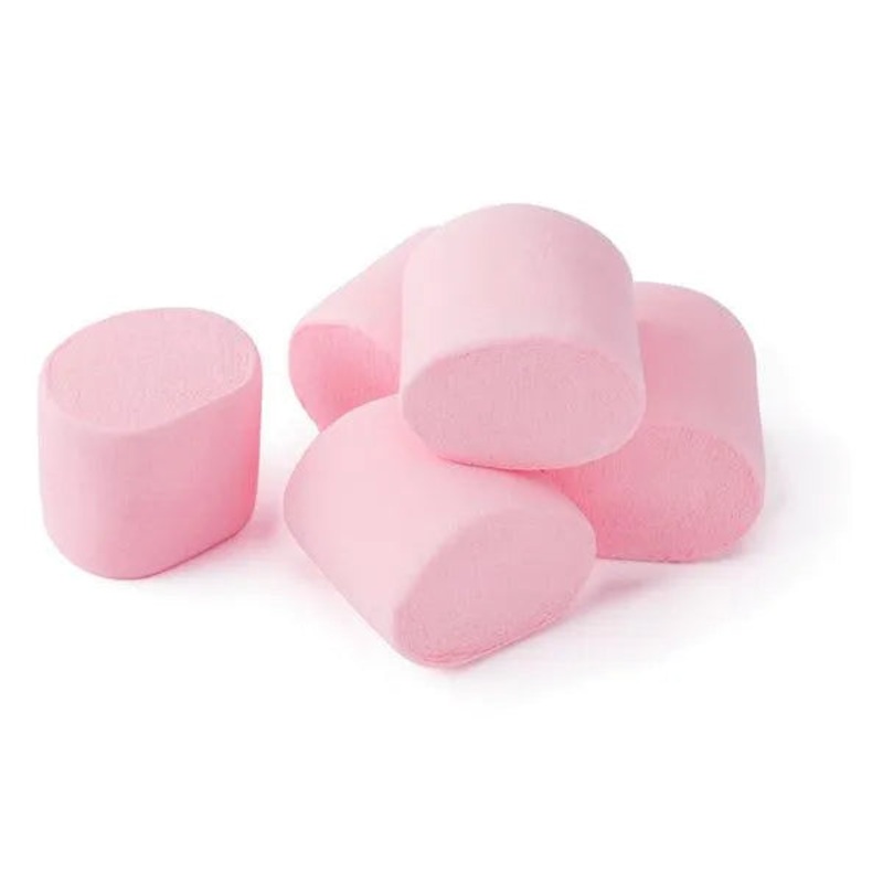 YumJunkie Pastel Pink Big Fat Giant Marshmallows:25-Piece Bag