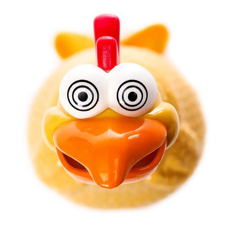 Barnyard Babblers – Squawking Chickens with Jelly Beans: 16-Piece Display