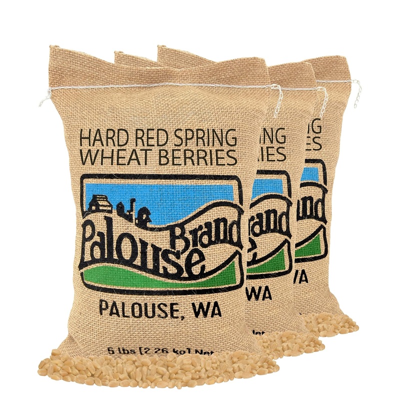 Certified Glyphosate Residue Free Hard Red Spring Wheat Berries | 15 Lbs | Desiccant Free | Family Farmed In Washington State |