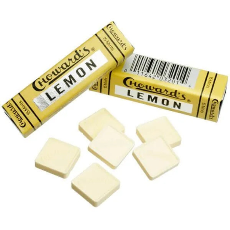 Choward’s Lemon Mint Squares Candy Packs: 24-Piece Box