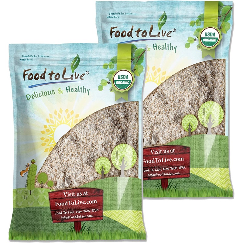 Food To Live Organic Whole Grain Buckwheat Flour, 16 Pounds – Non-Gmo, Kosher, Unbleached, Unbromated, Unenriched, Stone Ground,