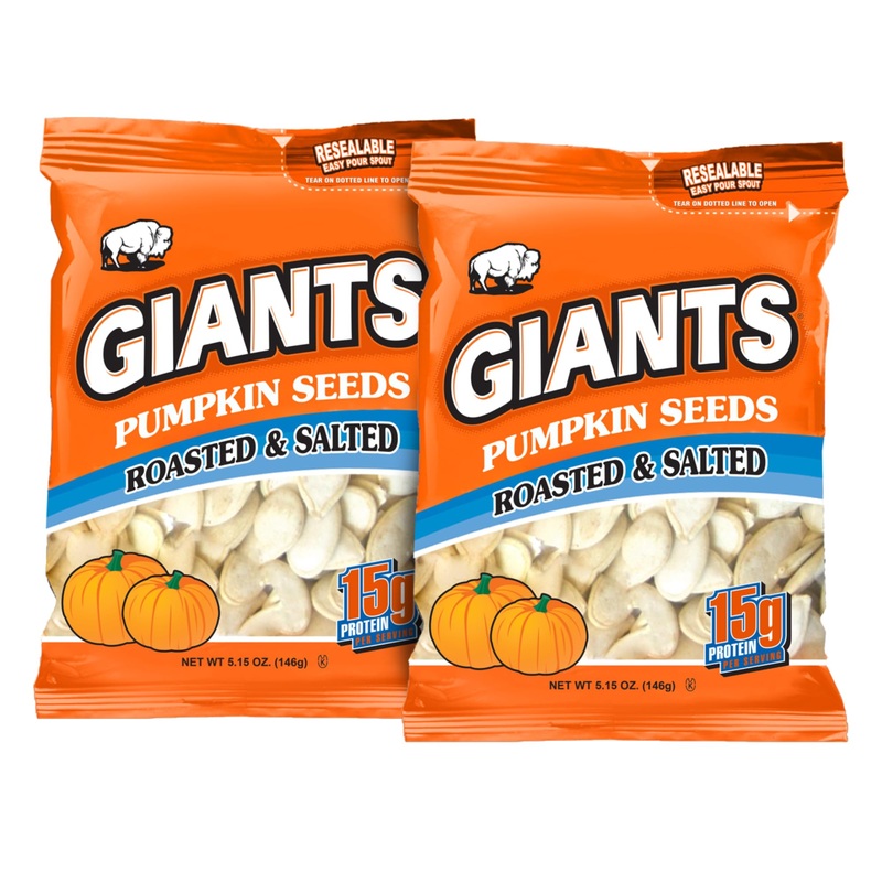 Giants Pumpkin Seeds – Pumpkin Seeds In Shell, Pumpkin Seeds To Eat, Roasted And Salted, Whole Pumpkin Seeds With Shell, High Pr