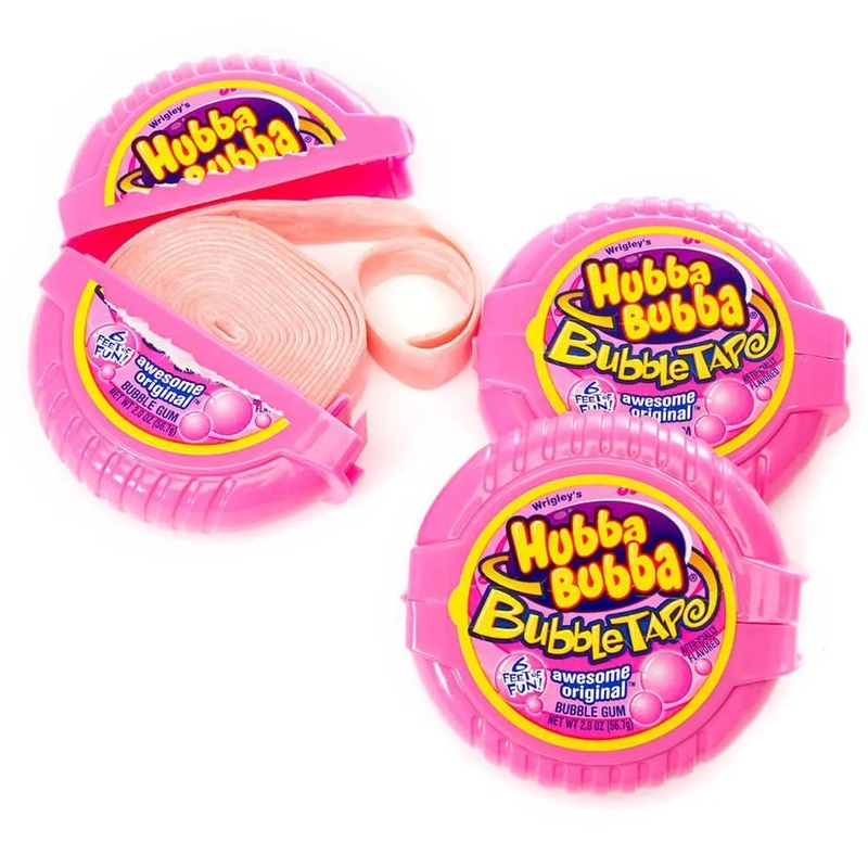 Hubba Bubba Bubble Tape Gum Rolls – Original: 6-Piece Box