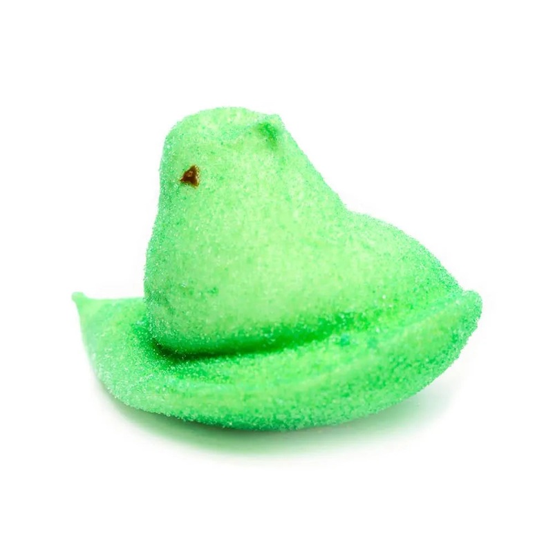 Peeps Marshmallow Chicks Candy – Green: 10-Piece Pack