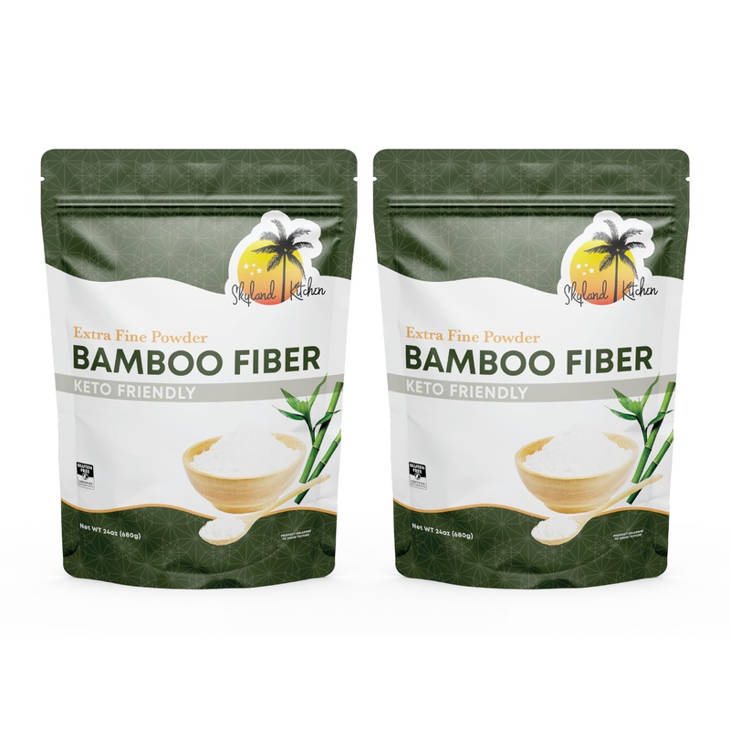 Skyland Kitchen Bamboo Fiber (3Lb) Keto Fiber For Keto And Low Carb Baking, 0G Net Carbs, Improves Texture Of In Baking, Extra F