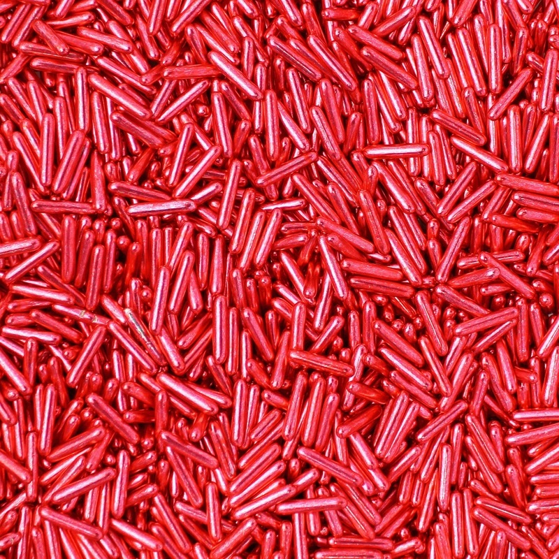 Sprinkle Pop Red Macaroni Dragees