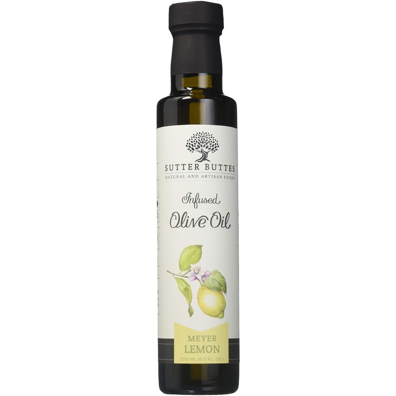 Sutter Buttes Extra Virgin Olive Oil – Meyer Lemon Infused (250 Ml Bottle) Handcrafted, Artisan Gourmet Evoo Cold Pressed And Fl