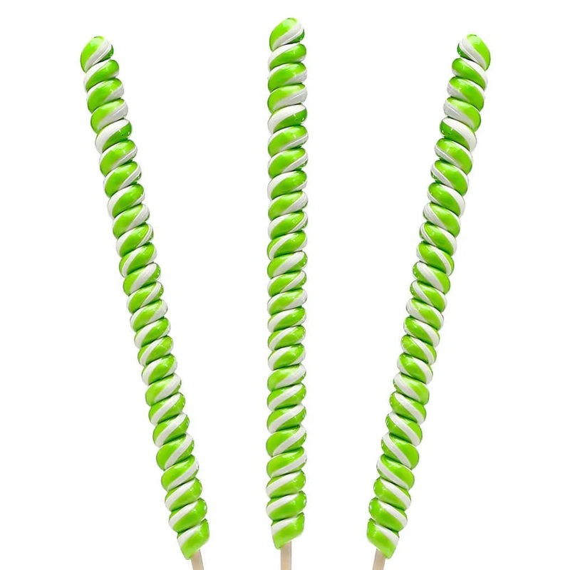 Tesla’s Tremendously Tall 3-Ounce Twist Pops – Lime: 12-Piece Box