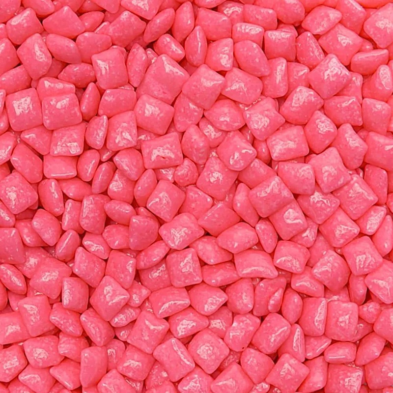 Tiny Chicle Squares Chewing Gum – Pink: 1.5LB Jar