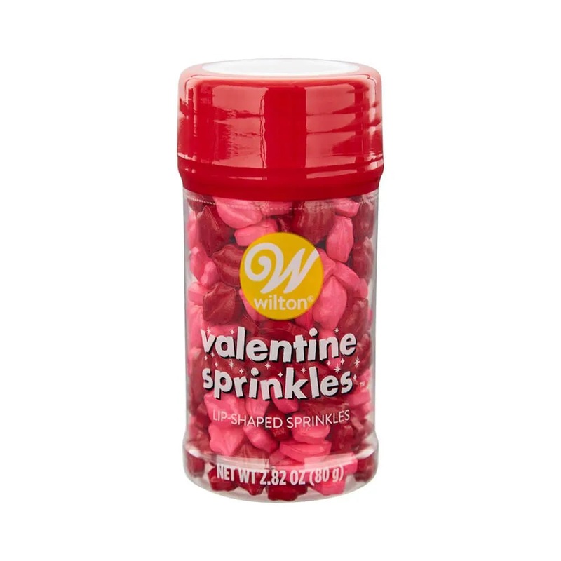 Valentine Lips Sprinkles: 2.8-Ounce Bottle
