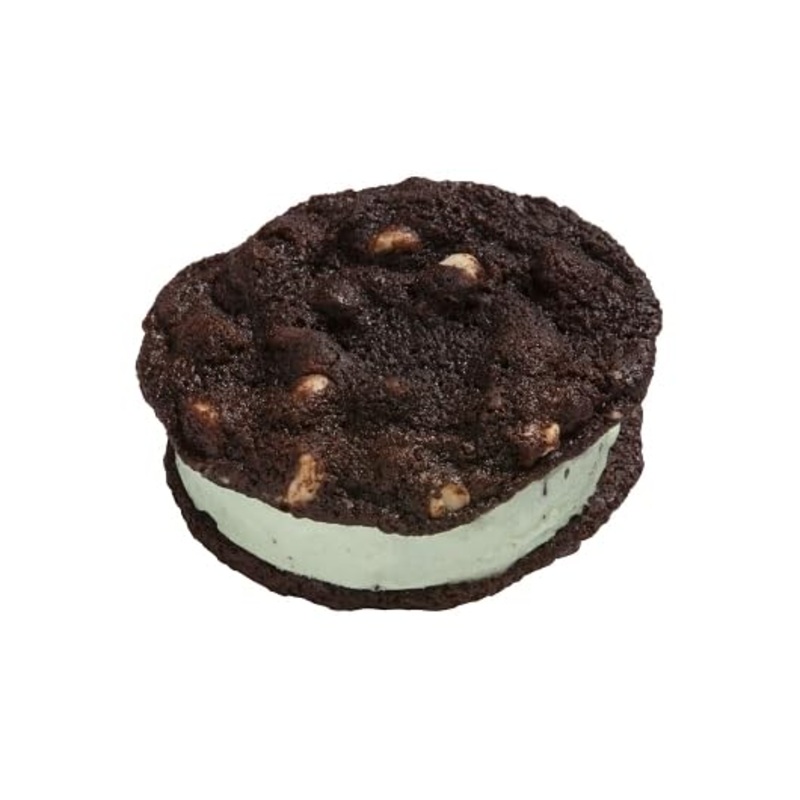 Villa Dolce Artisan Gelato Sandwiches 5.7 Ounces, Pack Of 18 (Mint Chocolate Chip W/Dark Chocolate Cookies)
