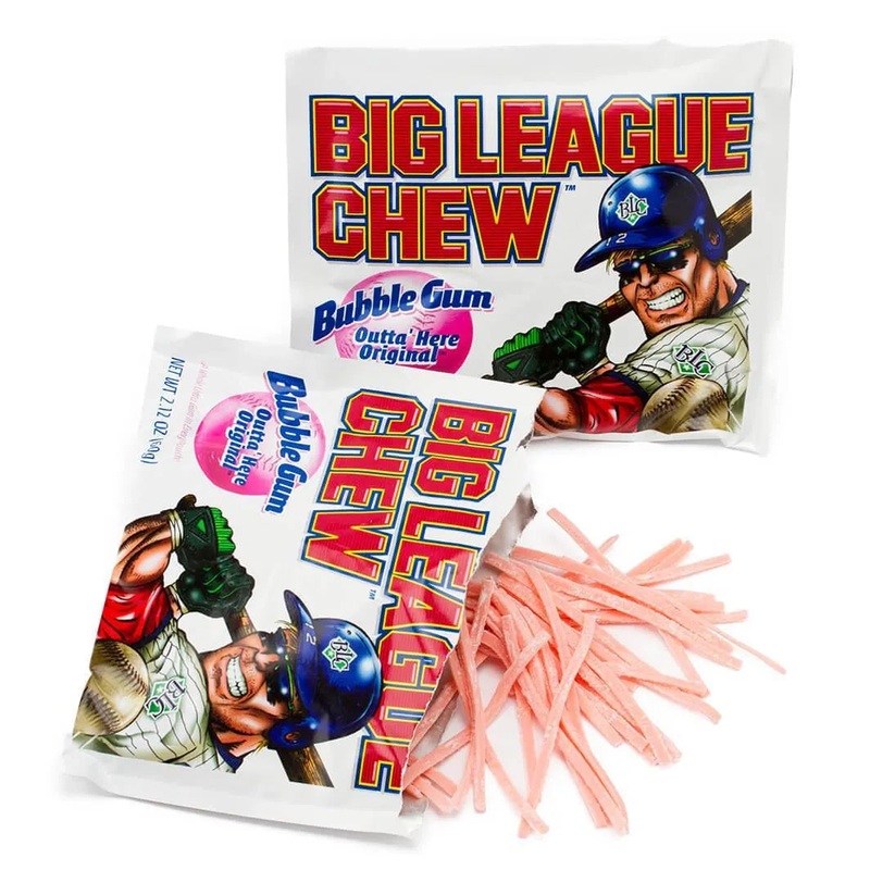 Big League Chew Bubble Gum Packs – Original: 12-Piece Box