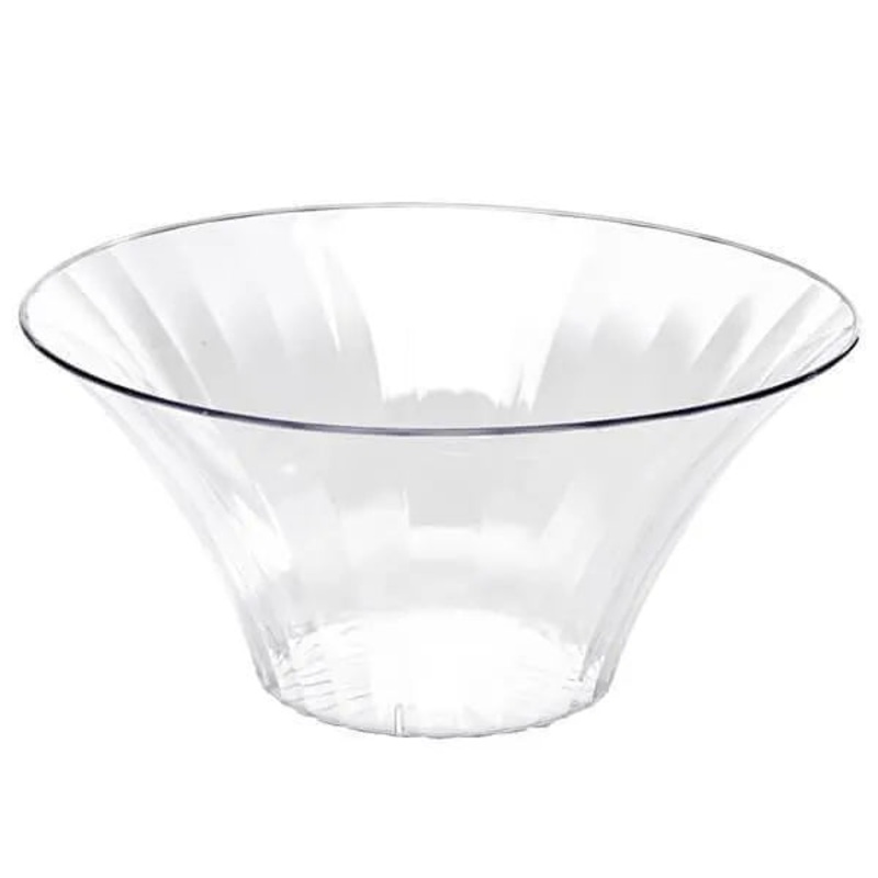 Clear Plastic Flared Bowl Candy Container – Small