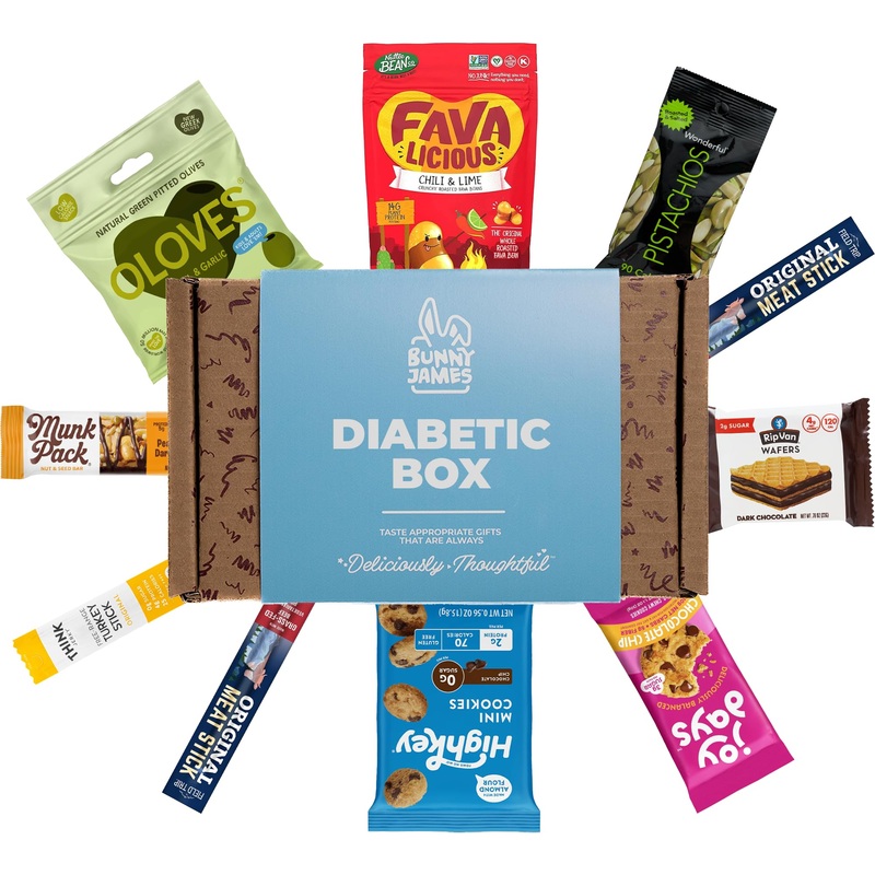 Diabetic Snack Box – Low Sugar Variety Pack | Healthy Snack Box With Low Carb, Low Sugar Snacks | Ideal Gift For Diabetics, Keto