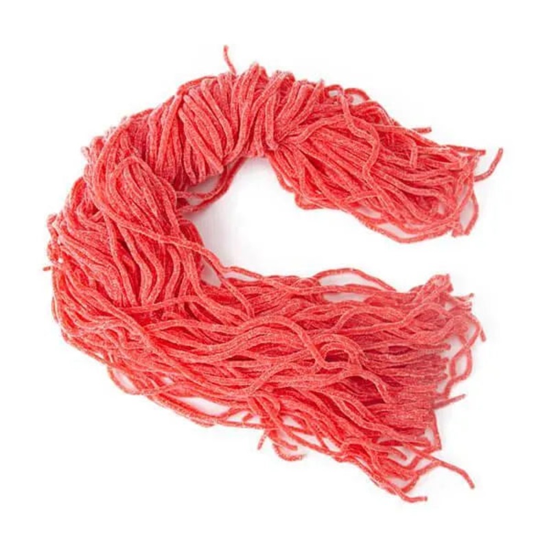 Gustaf’s Sour Strawberry Licorice Laces: 2LB Bag