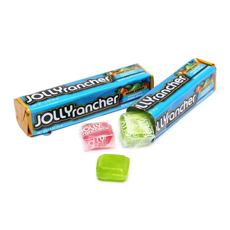 Jolly Rancher Hard Candy Squares Bars – Assorted Flavors: 12-Piece Box