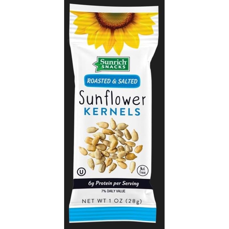 SUNRICH SNACKS Roasted & Salted Travel Snack Packs, 150 Count, Non-GMO, Kosher, Nut & Peanut Free, Rich in Vitamin E, Protein & Fiber
