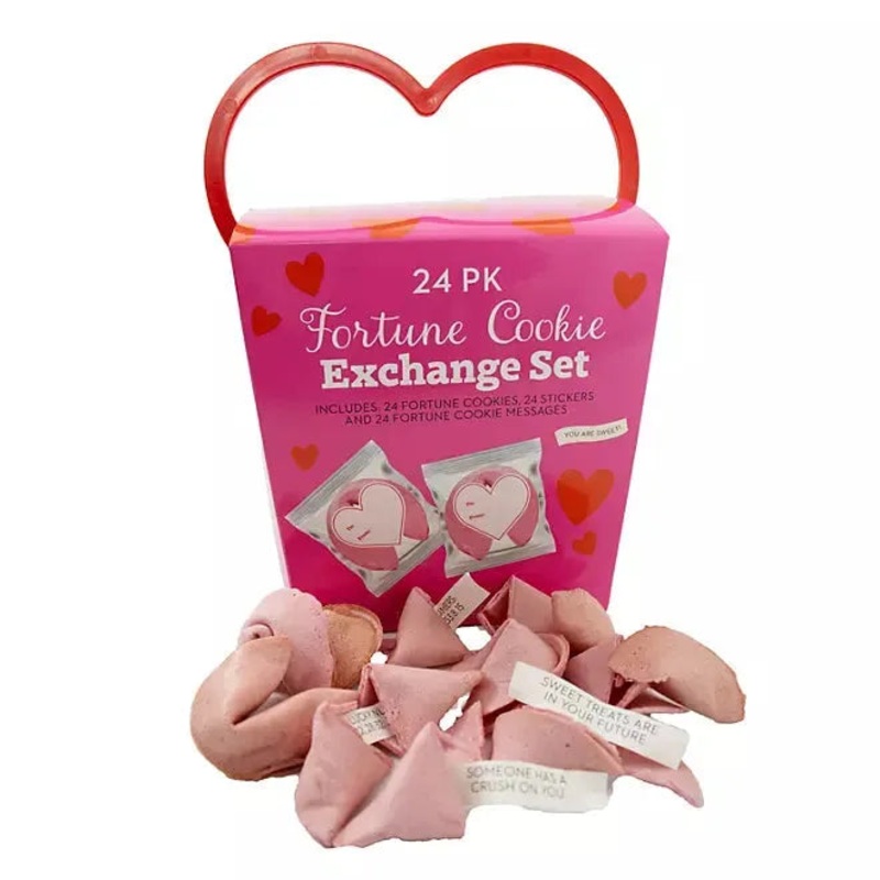 Valentine Classroom Fortune Cookie Exchange: 24-Count Box