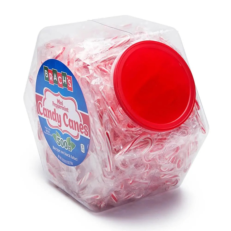 Brach’s Peppermint Mini Candy Canes: 500-Piece Tub