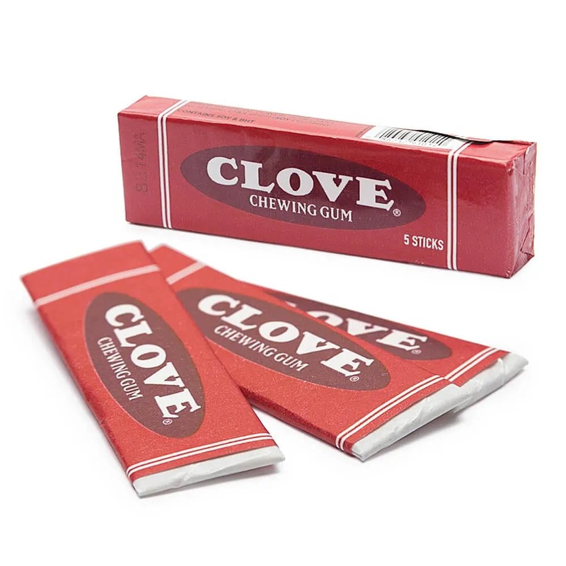 Clove Gum 5-Stick Packs: 20-Piece Box