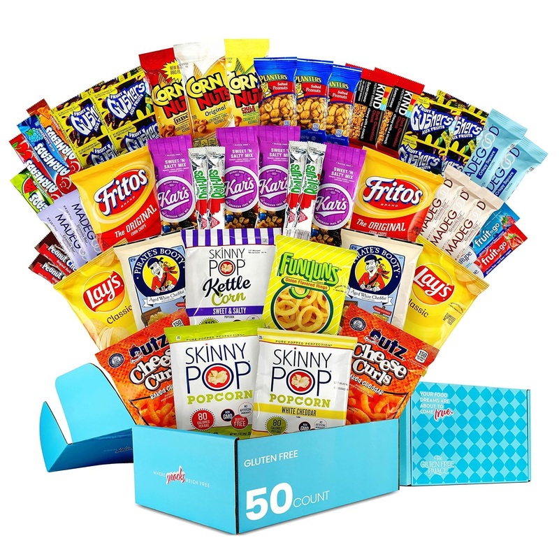 Gluten Free Palace Healthy Snack Variety Box – Mothers Day Gifts Gluten Free – Fathers Day Snack Box – Family, College Students