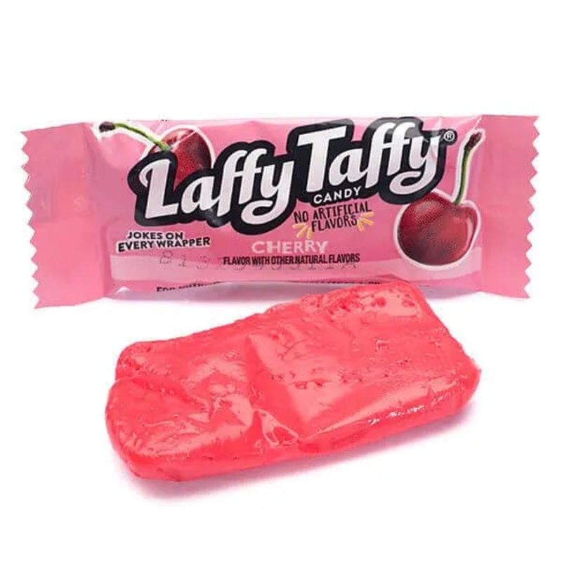 Laffy Taffy Candy – Cherry: 145-Piece Tub