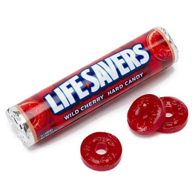 LifeSavers Hard Candy Rolls – Wild Cherry: 20-Piece Pack