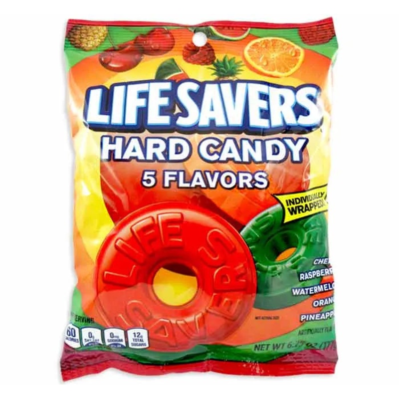 LifeSavers Hard Candy Singles – 5 Flavors: 4.5LB Case