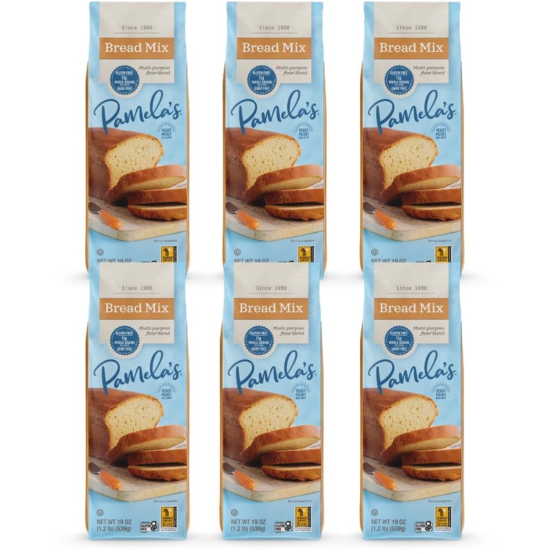 Pamela’S Products Wheat-Free & Gluten-Free, Amazing Bread Mix, 19-Ounce Packages (Pack Of 6) ( Value Bulk Multi-Pack)