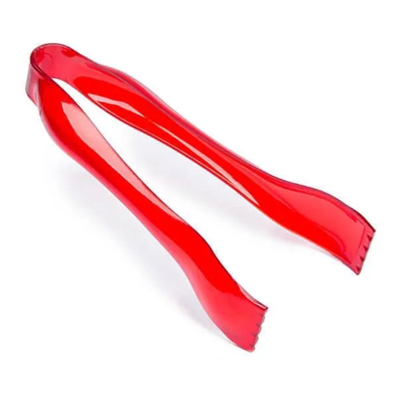Plastic 6-Inch Candy Tongs – Red