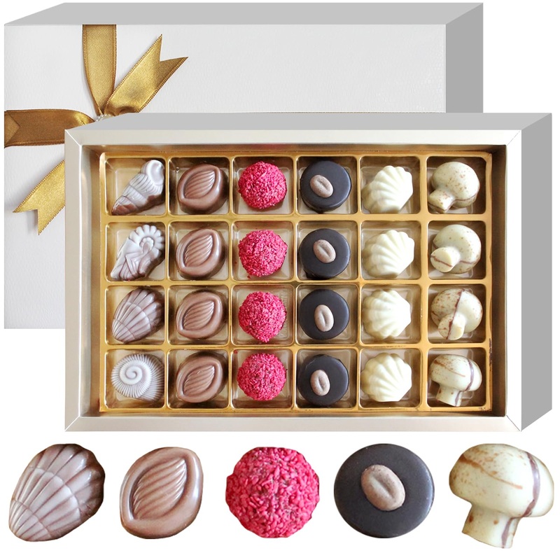 Ceres Gourmet Assorted Chocolate Gift Set – 24 Gourmet Truffles & Candy, Perfect For Valentines, Birthdays & Festive Celebration