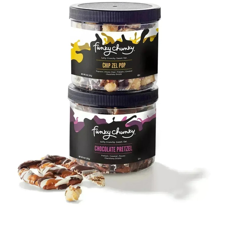 Funky Chunky Double Mini Gift Pack: 8-Ounce Snack Canisters